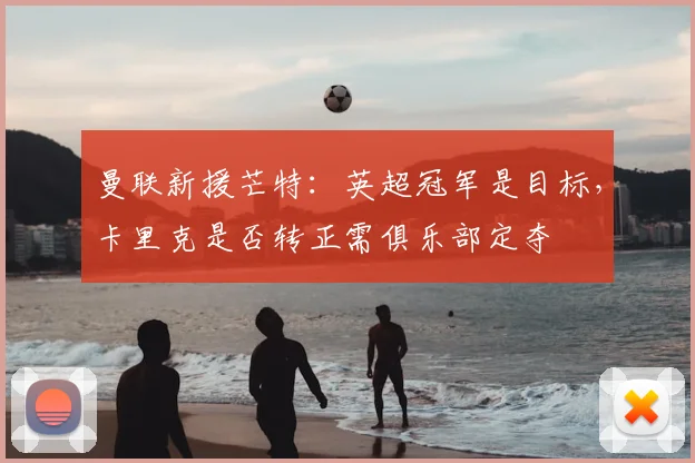 曼联新援芒特：英超冠军是目标，卡里克是否转正需俱乐部定夺